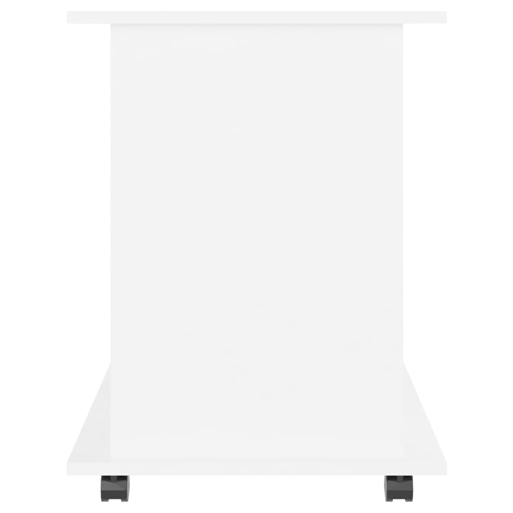 Mobiletto con Ruote Bianco 60x45x60 cm in Legno Multistrato - homemem39