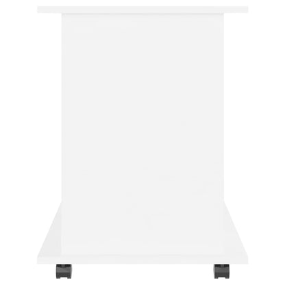 Mobiletto con Ruote Bianco 60x45x60 cm in Legno Multistrato - homemem39