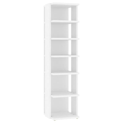 Scarpiera Bianca 27,5x27x102 cm in Legno Multistrato - homemem39