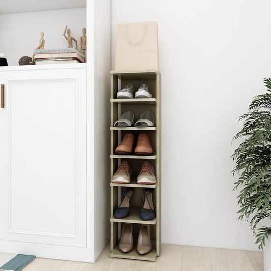 Scarpiera Rovere Sonoma 27,5x27x102 cm in Legno Multistrato - homemem39