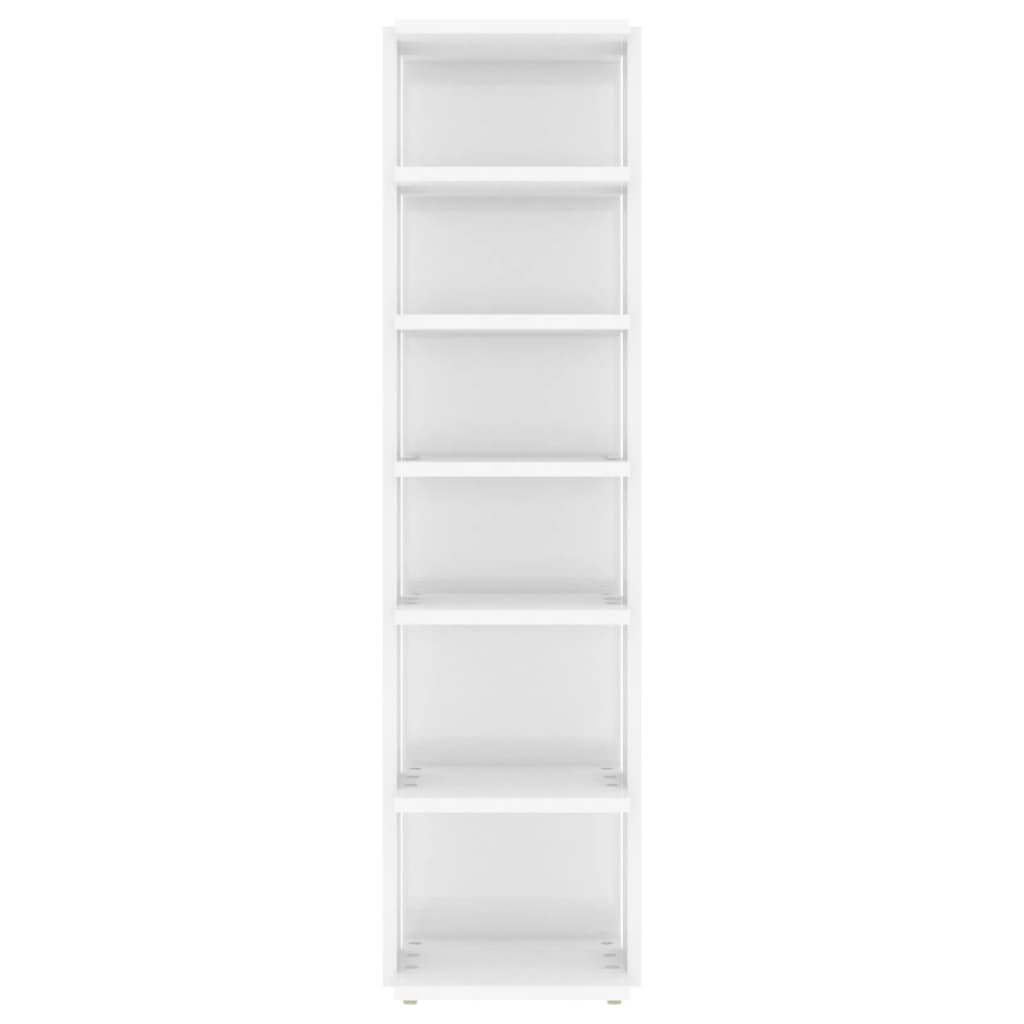 Scarpiere 2 pz Bianco Lucido 27,5x27x102 cm - homemem39