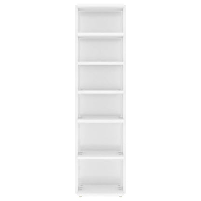 Scarpiere 2 pz Bianco Lucido 27,5x27x102 cm - homemem39