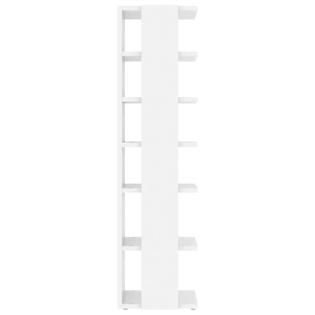 Scarpiere 2 pz Bianco Lucido 27,5x27x102 cm - homemem39