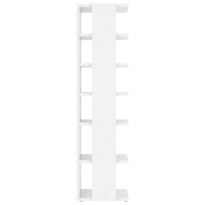 Scarpiere 2 pz Bianco Lucido 27,5x27x102 cm - homemem39