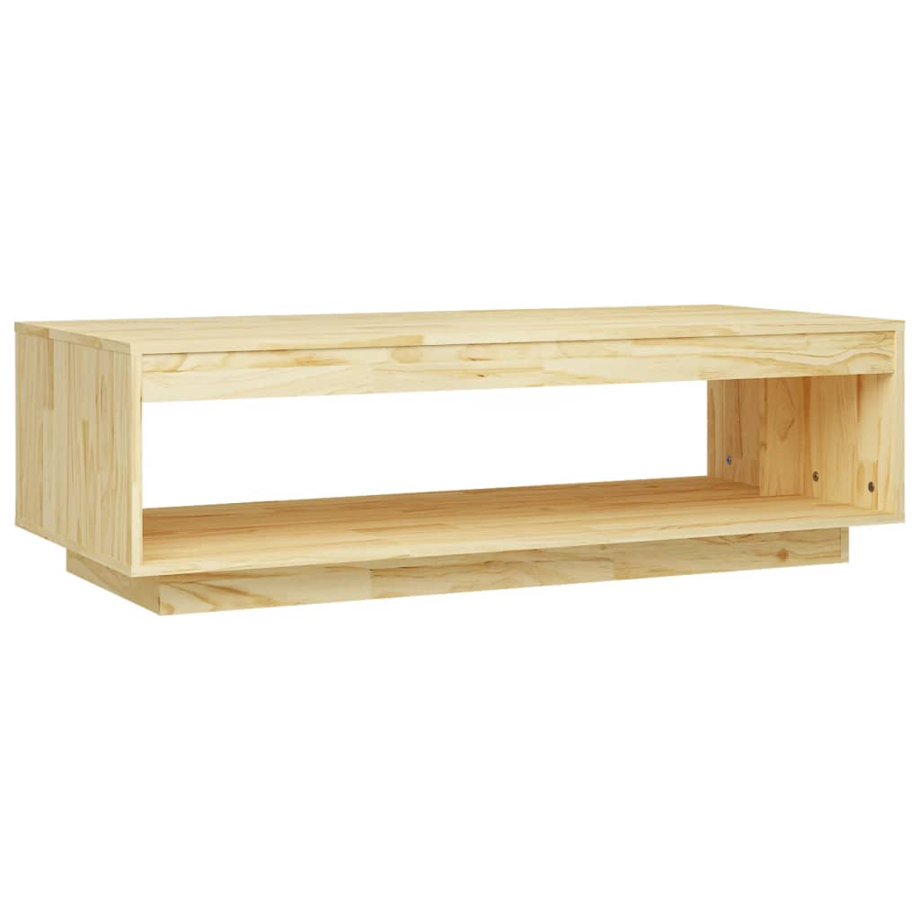 Tavolino da Salotto 110x50x33,5 cm in Legno Massello di Pino | homemem39