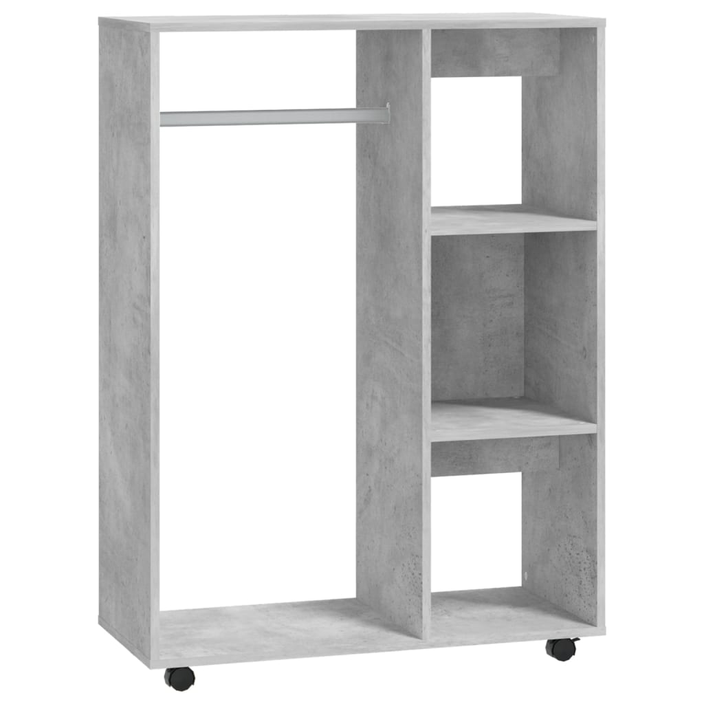Armadio Grigio Cemento 80x40x110 cm in Truciolato - homemem39