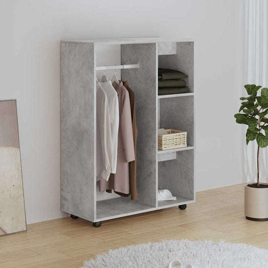Armadio Grigio Cemento 80x40x110 cm in Truciolato - homemem39