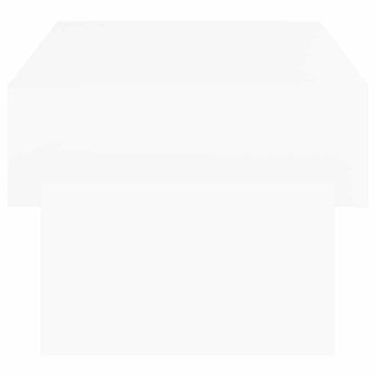 Tavolino da Salotto Bianco 102x55x42 cm Legno Legno Multistrato | homemem39