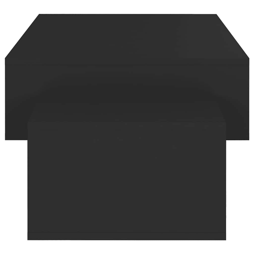 Tavolino da Salotto Nero 105x55x32 cm in Truciolato | homemem39