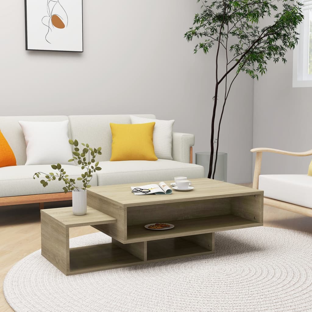 Tavolino da Salotto Rovere Sonoma 105x55x32 cm in Truciolato | homemem39