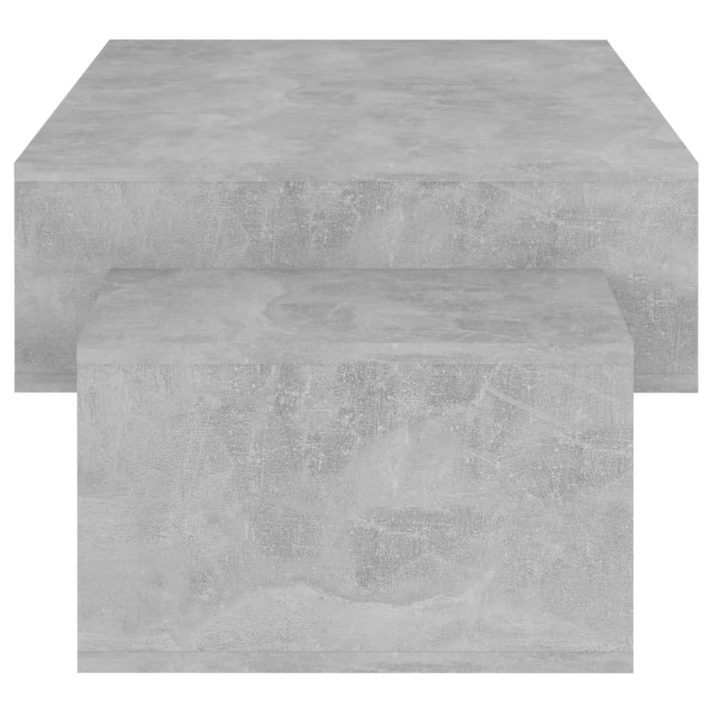 Tavolino da Salotto Grigio Cemento 105x55x32 cm in Truciolato | homemem39