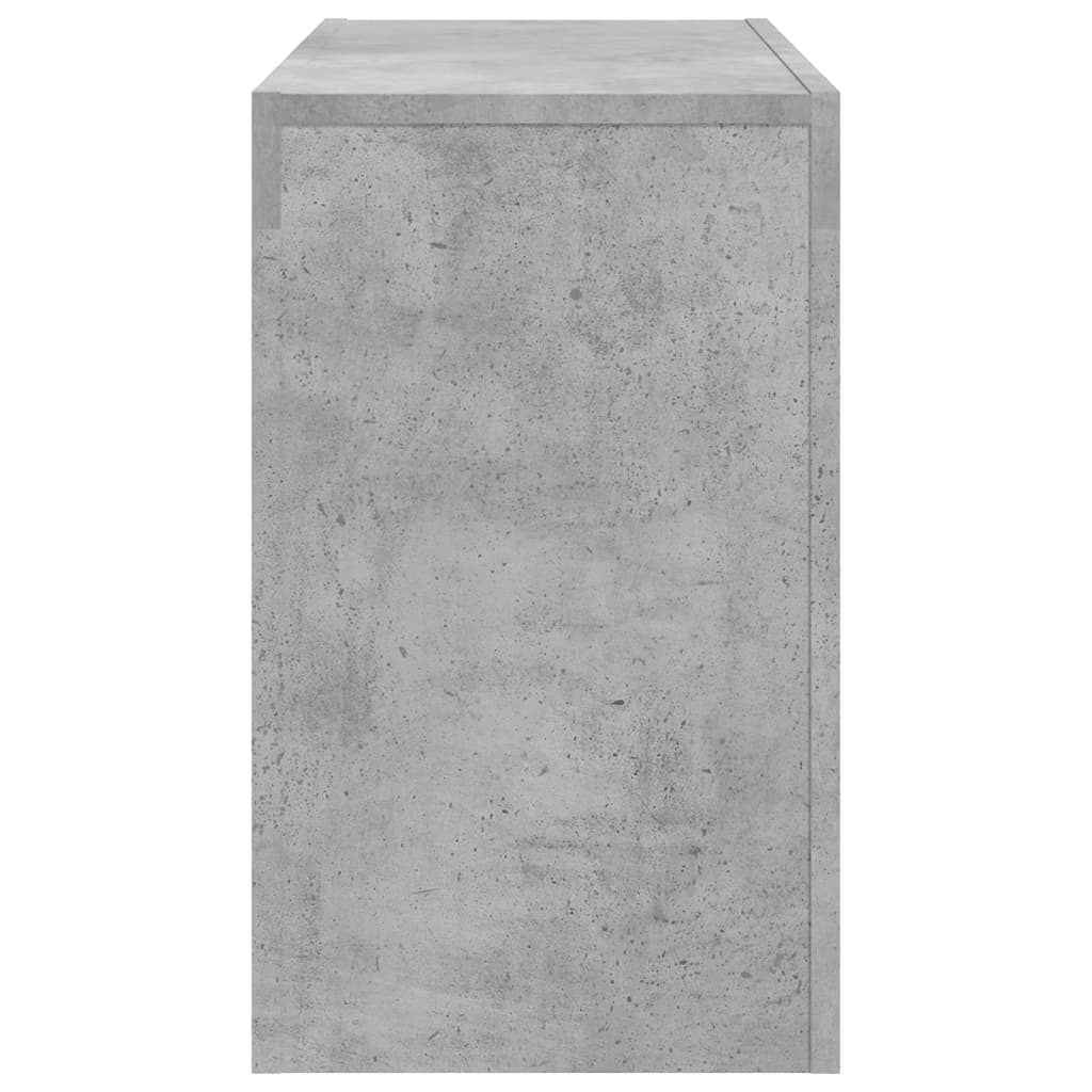 Tavolini da Salotto Impilabili 3pz Grigio Cemento in Truciolato | homemem39
