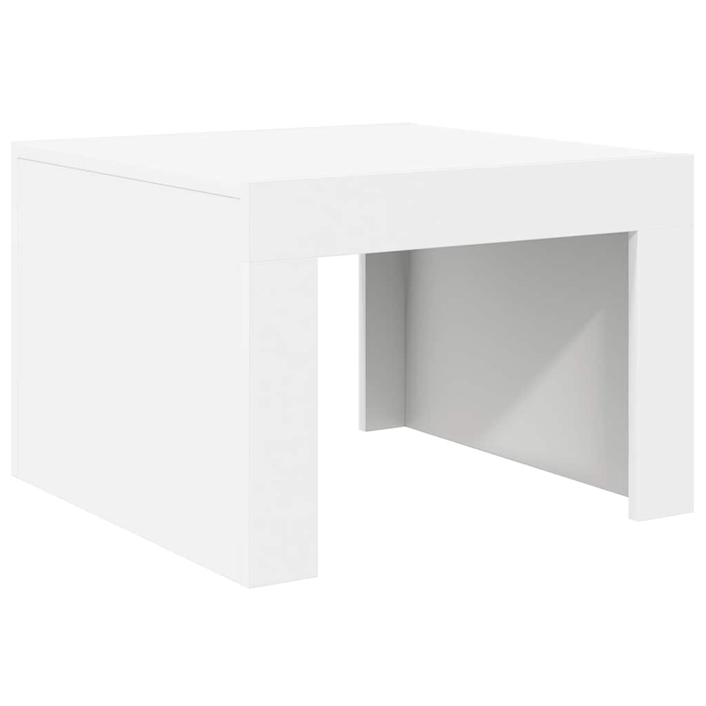 Tavolino da Salotto Bianco 50x50x35 cm in Truciolato | homemem39