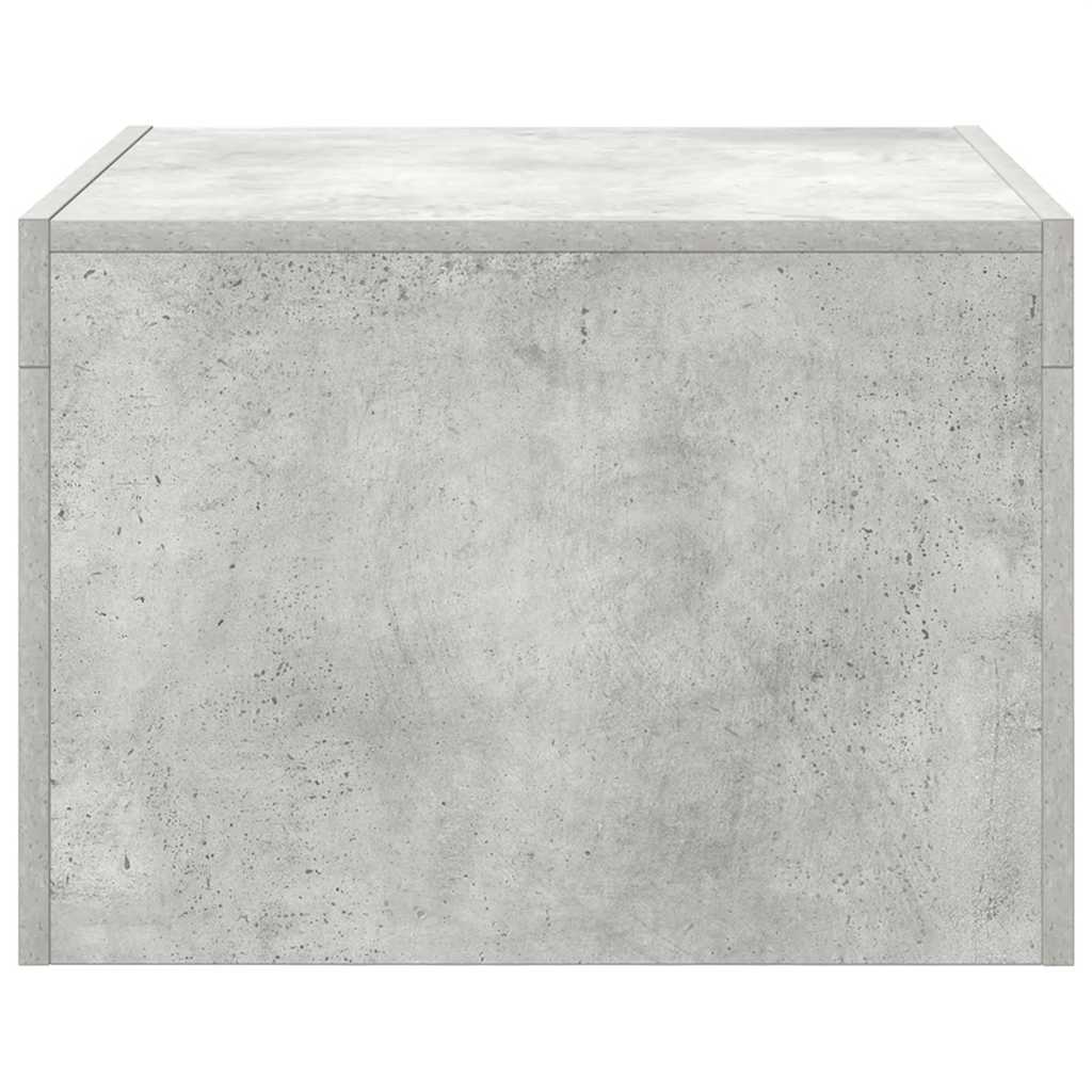 Tavolino da Salotto Grigio Cemento 50x50x35 cm in Truciolato | homemem39