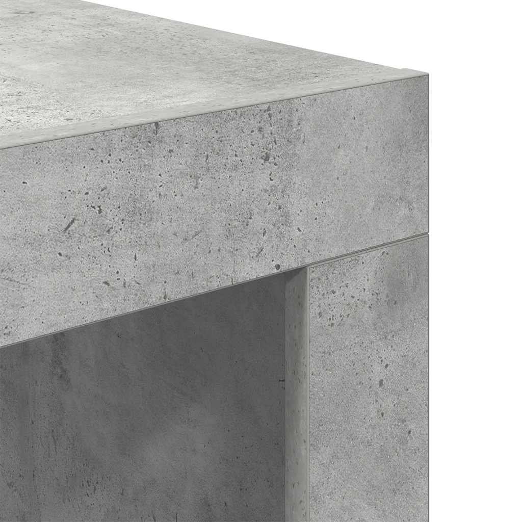 Tavolino da Salotto Grigio Cemento 50x50x35 cm in Truciolato | homemem39
