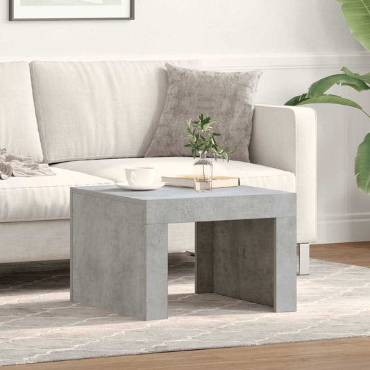Tavolino da Salotto Grigio Cemento 50x50x35 cm in Truciolato | homemem39