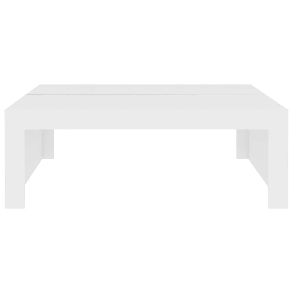 Tavolino da Salotto Bianco 100x100x35 cm Truciolato | homemem39