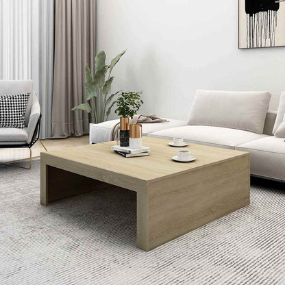 Tavolino da Salotto Rovere Sonoma 100x100x35 cm in Truciolato | homemem39