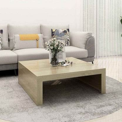 Tavolino da Salotto Rovere Sonoma 100x100x35 cm in Truciolato | homemem39
