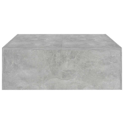 Tavolino da Salotto Grigio Cemento 100x100x35 cm Truciolato | homemem39