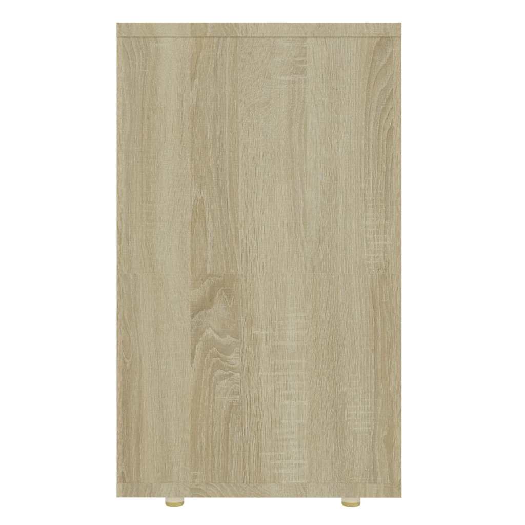 Tavolini Impilabili 3 pz Rovere Sonoma in Legno Multistrato