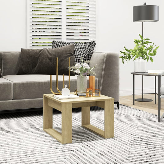 Tavolino di Servizio Rovere Sonoma 50x50x35 cm in Truciolato | homemem39