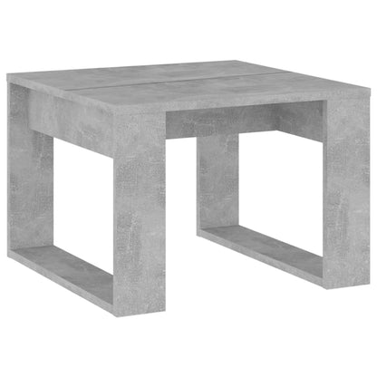 Tavolino Servizio Grigio Cemento 50x50x35 cm in Truciolato | homemem39
