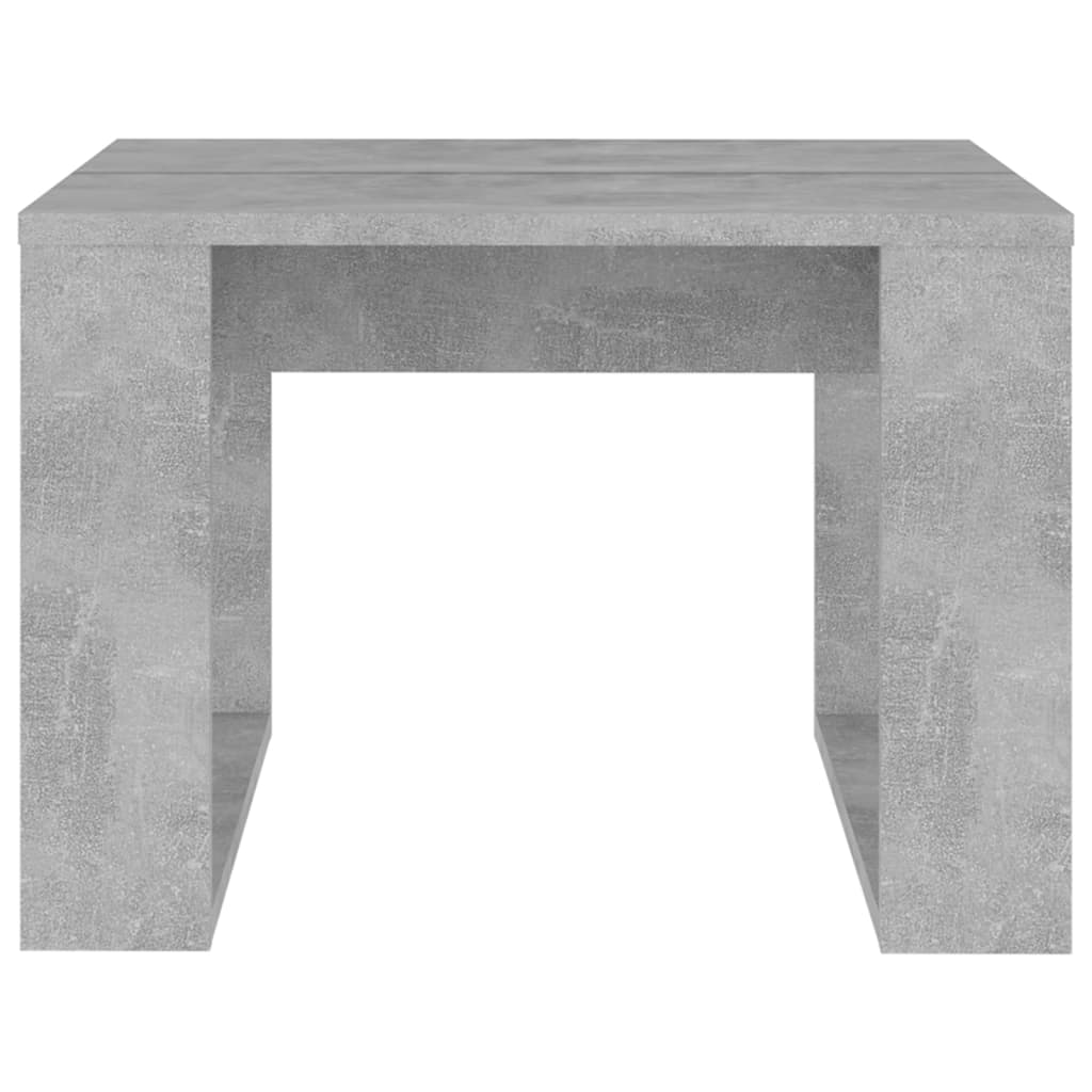 Tavolino Servizio Grigio Cemento 50x50x35 cm in Truciolato | homemem39