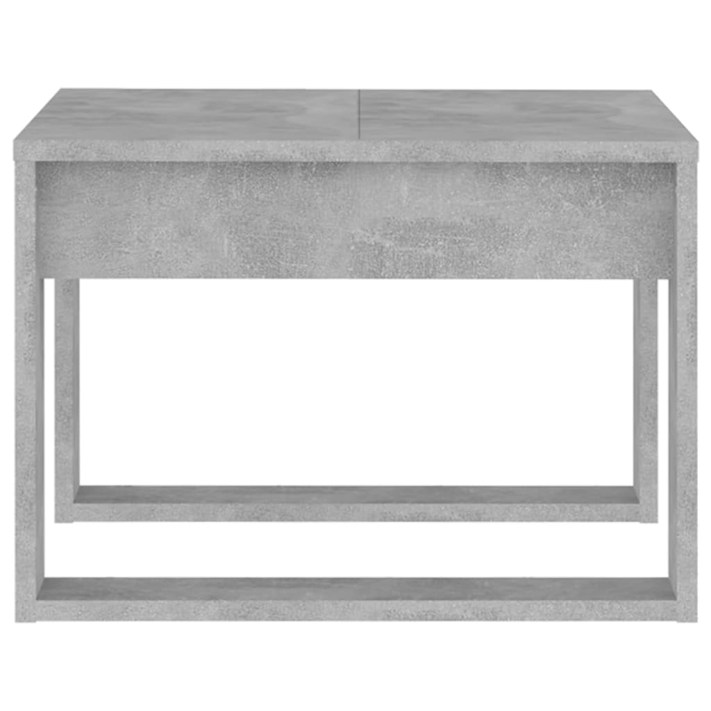 Tavolino Servizio Grigio Cemento 50x50x35 cm in Truciolato | homemem39