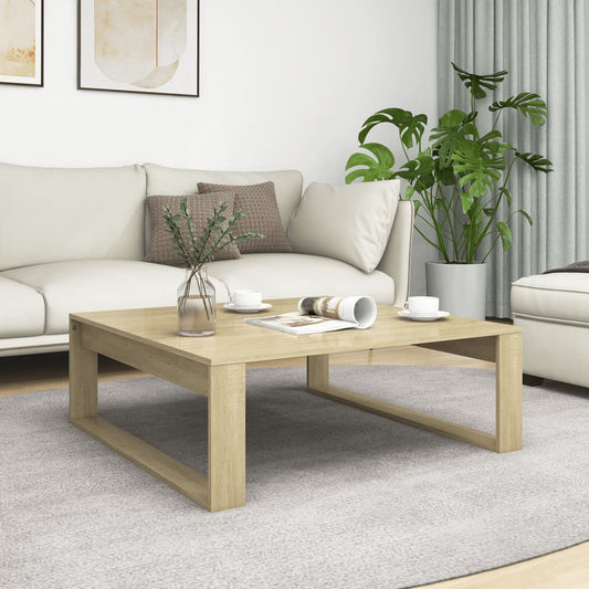 Tavolino Salotto Rovere Sonoma 100x100x35cm Truciolato | homemem39