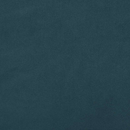 Divano Letto a 2 Posti con 2 Cuscini Blu in Velluto