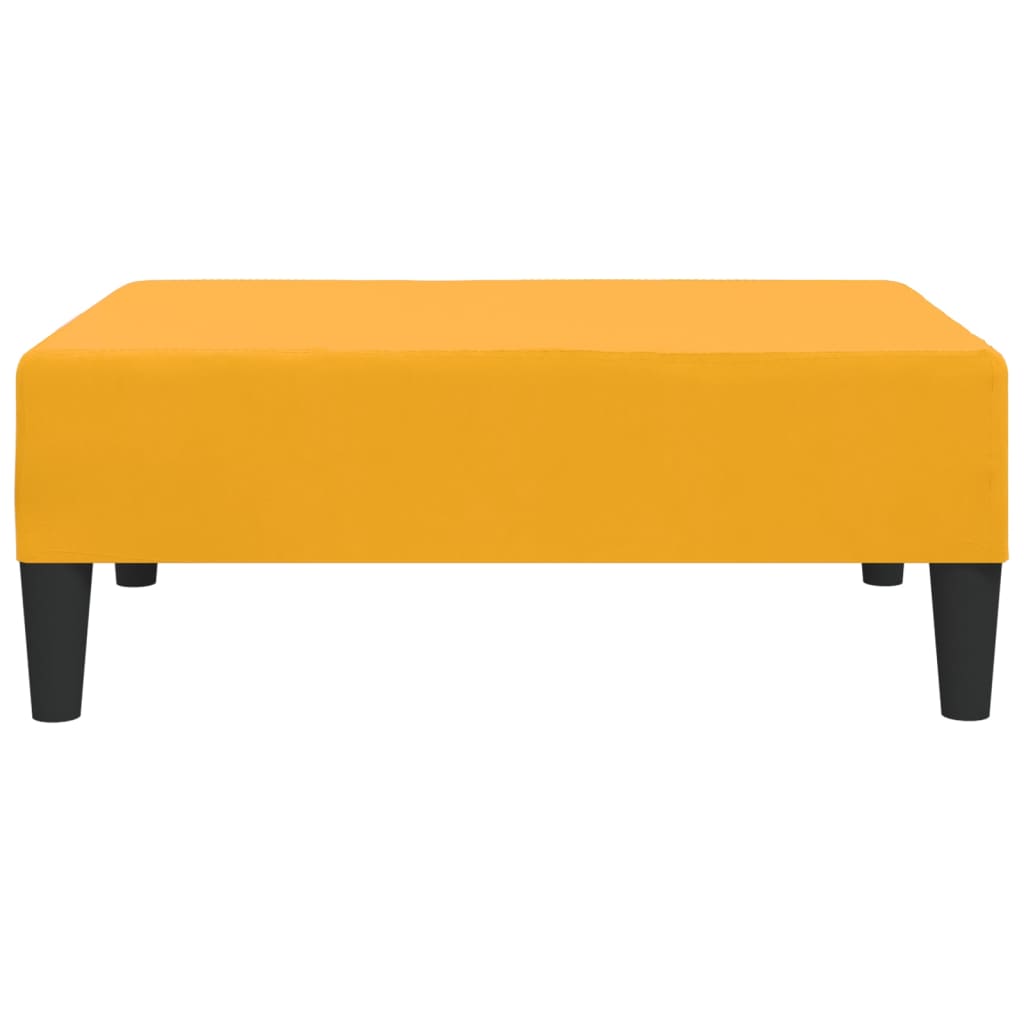 Poggiapiedi Giallo 78x56x32 cm in Velluto - homemem39