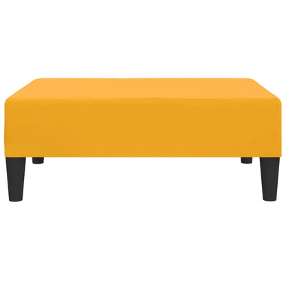 Poggiapiedi Giallo 78x56x32 cm in Velluto - homemem39