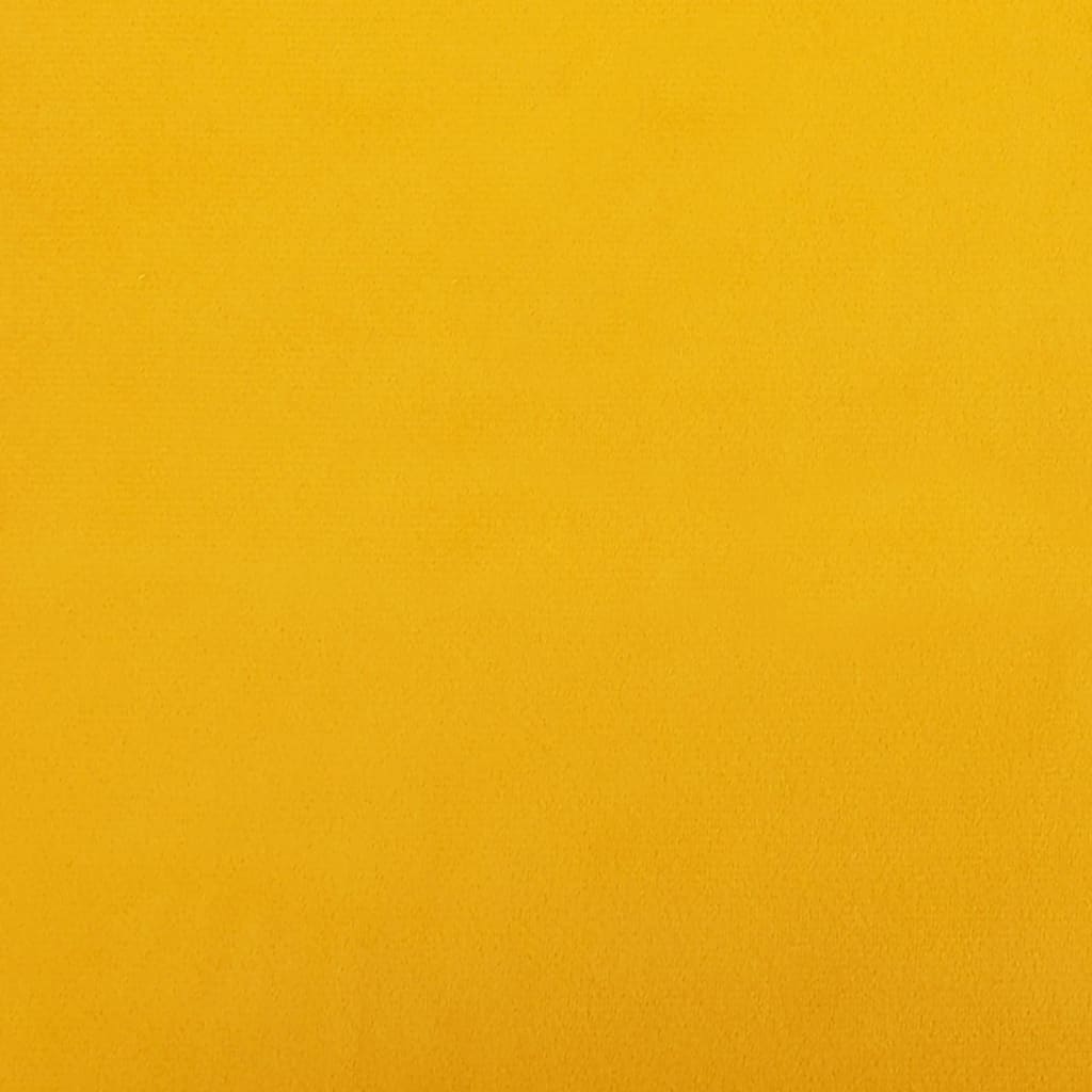 Poggiapiedi Giallo 78x56x32 cm in Velluto - homemem39