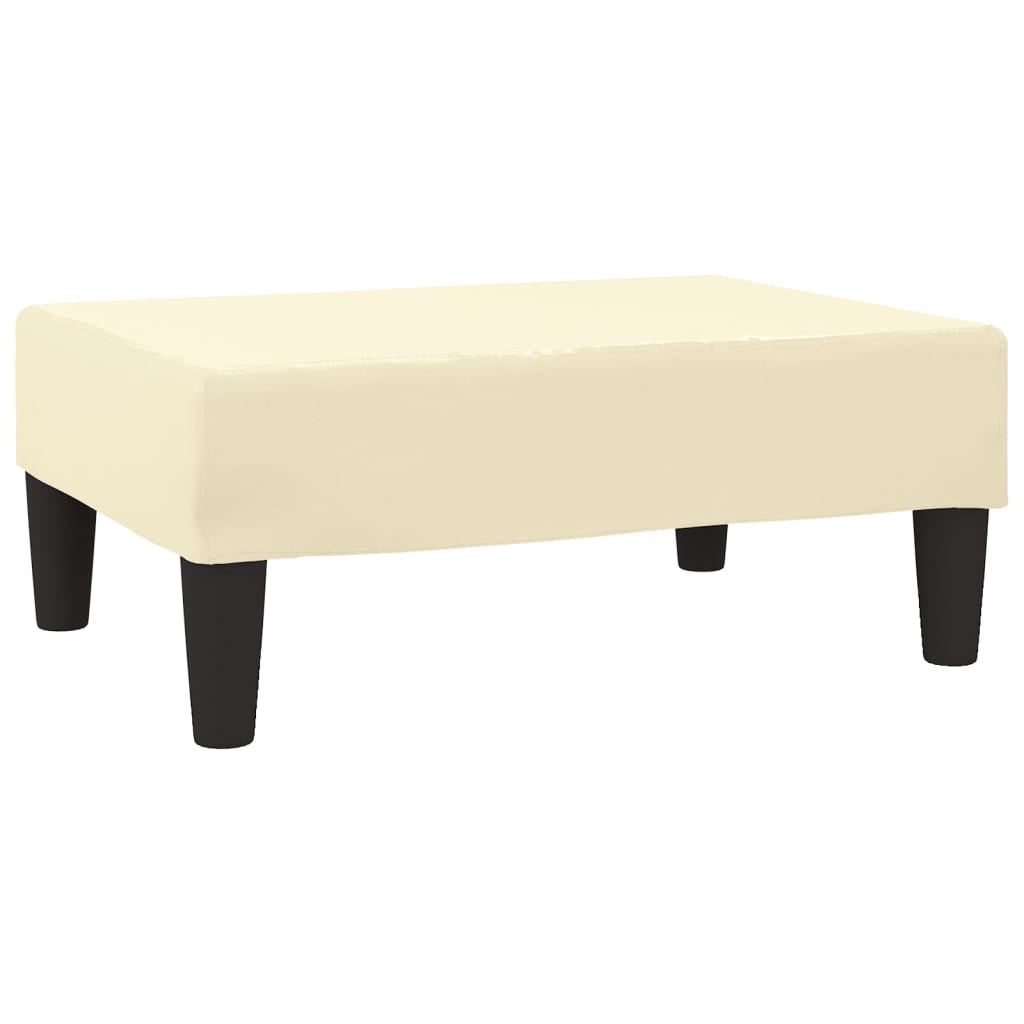 Poggiapiedi Crema 78x56x32 cm in Similpelle - homemem39
