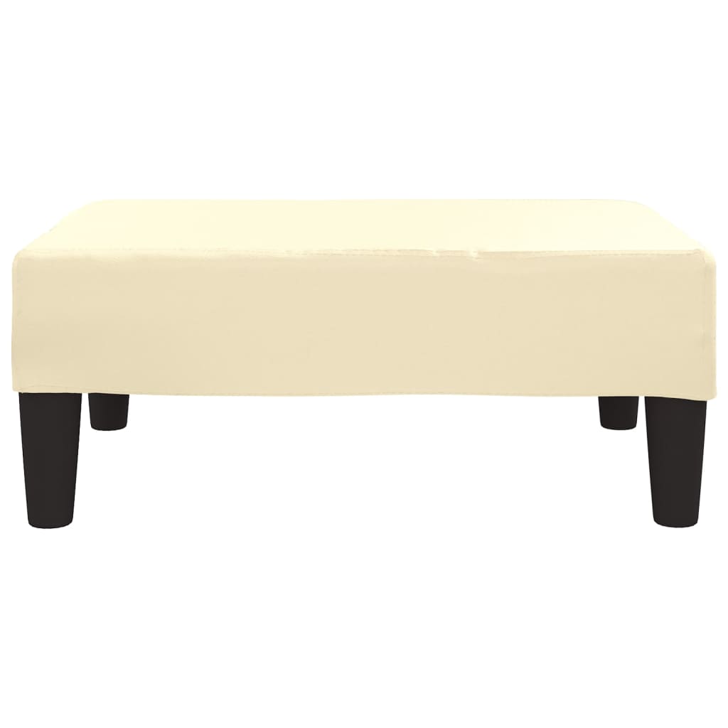 Poggiapiedi Crema 78x56x32 cm in Similpelle - homemem39