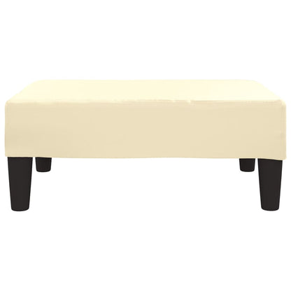 Poggiapiedi Crema 78x56x32 cm in Similpelle - homemem39