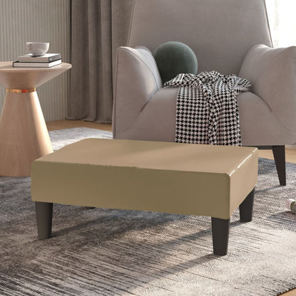 Poggiapiedi Cappuccino 78x56x32 cm in Similpelle - homemem39