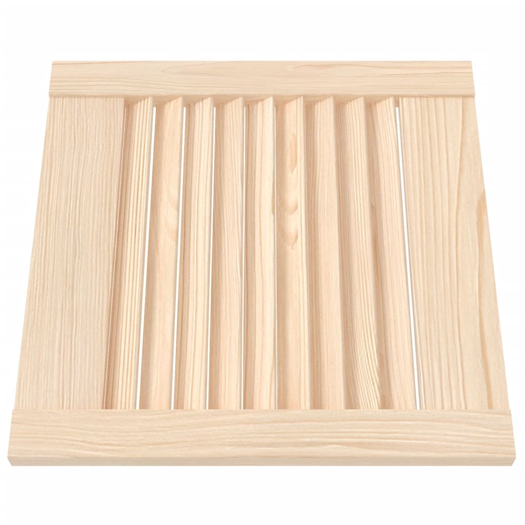 Anta con Design a Lamelle 39,5x39,4 cm in Legno di Pino - homemem39