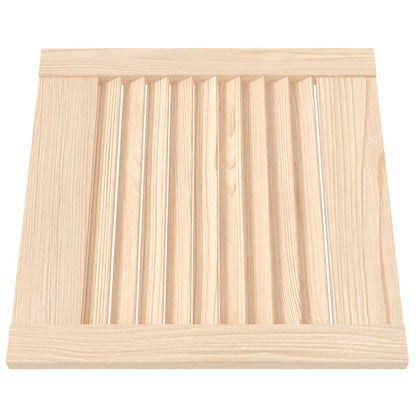 Ante con Design a Lamelle 4 pz 39,5x39,4 cm in Legno di Pino - homemem39