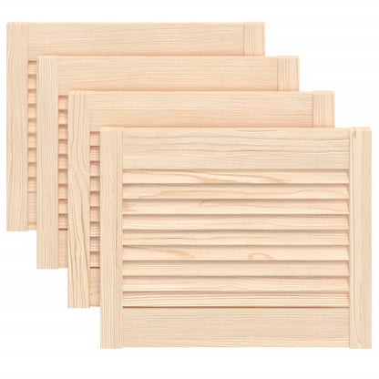 Ante con Design a Lamelle 4 pz 39,5x49,4 cm in Legno di Pino - homemem39