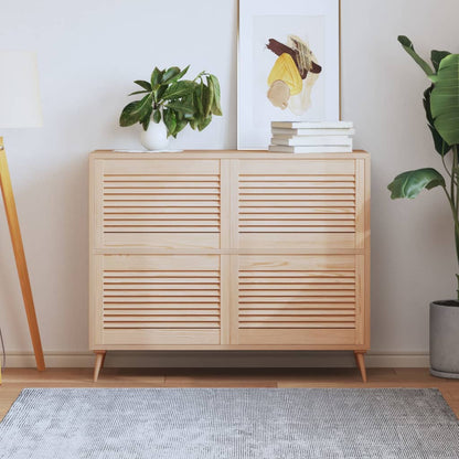 Ante con Design a Lamelle 4 pz 39,5x59,4 cm in Legno di Pino | homemem39
