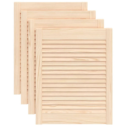 Ante con Design a Lamelle 4 pz 61,5x49,4 cm in Legno di Pino - homemem39