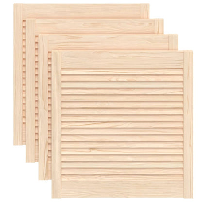 Ante con Design a Lamelle 4 pz 61,5x59,4 cm in Legno di Pino