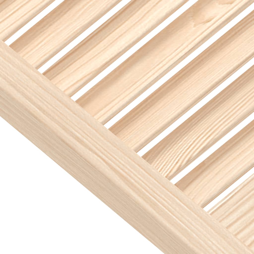 Ante con Design a Lamelle 2 pz 99,3x49,4 cm in Legno di Pino | homemem39