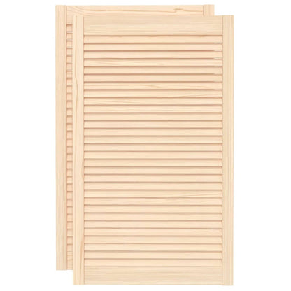 Ante con Design a Lamelle 2 pz 99,3x59,4 cm in Legno di Pino - homemem39