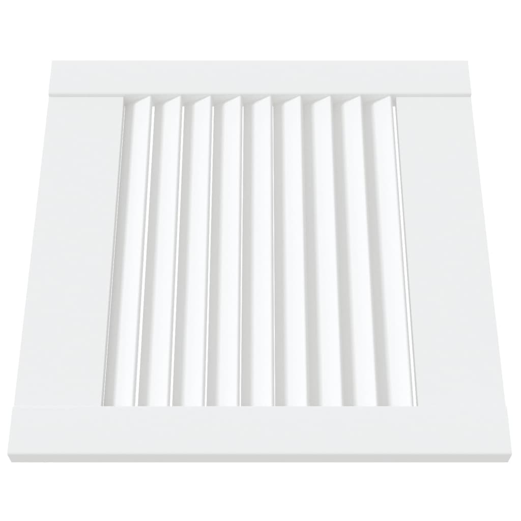 Ante a Lamelle 2 pz Bianche 39,5x39,4 cm in Legno di Pino