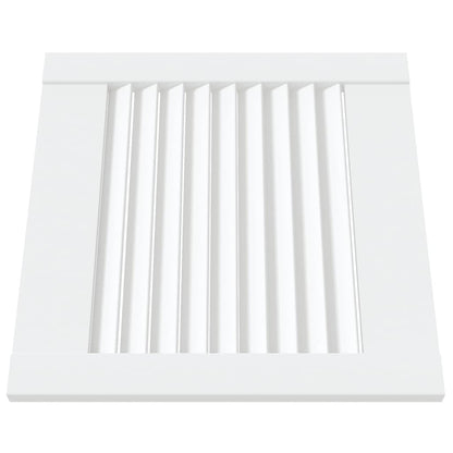 Ante a Lamelle 2 pz Bianche 39,5x39,4 cm in Legno di Pino