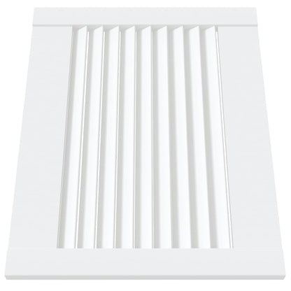 Anta a Lamelle Bianca 39,5x49,4 cm in Legno di Pino - homemem39