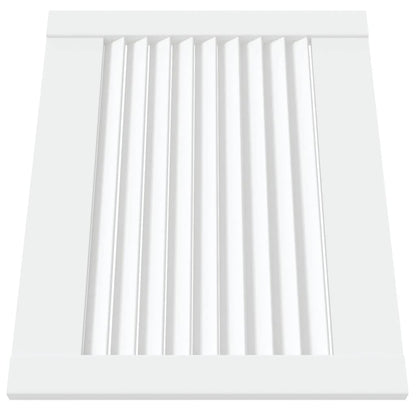 Ante a Lamelle 4 pz Bianche 39,5x49,4 cm in Legno di Pino - homemem39